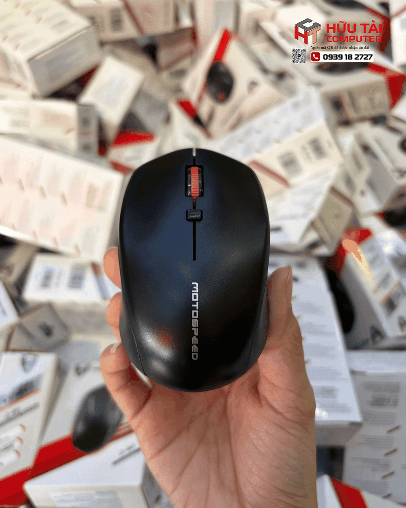 Chuột văn phòng Motospeed G40 | Wireless 2.4Ghz, 1600 DPI, 80g, Đen