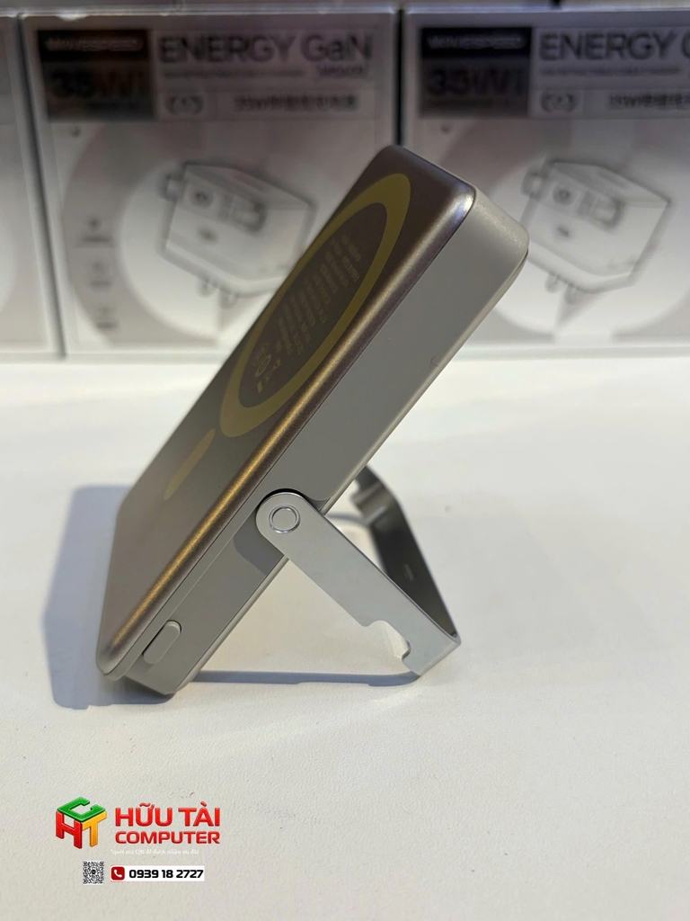 PIN DỰ PHÒNG MOVESPEED TỪ TÍNH S10 PRO 22.5W 10000MAH, ĐẾ DỰNG, VÀNG