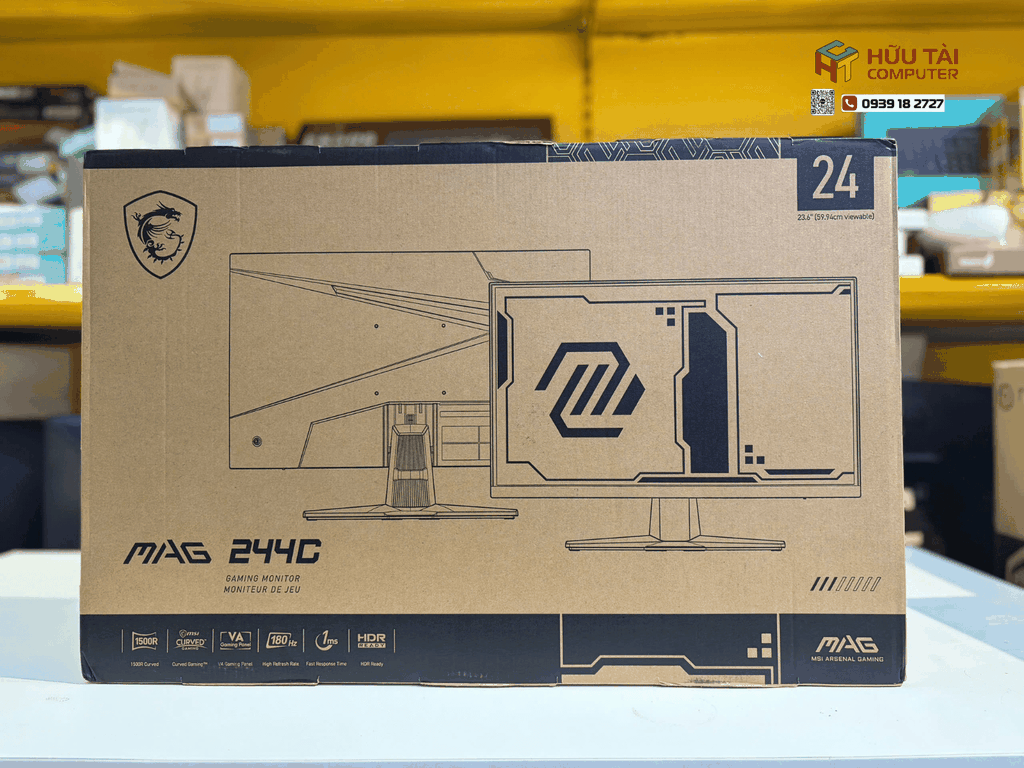 Màn Hình MSI MAG 244C (23.6 inch - VA - FHD - 180Hz - 1ms - Cong)