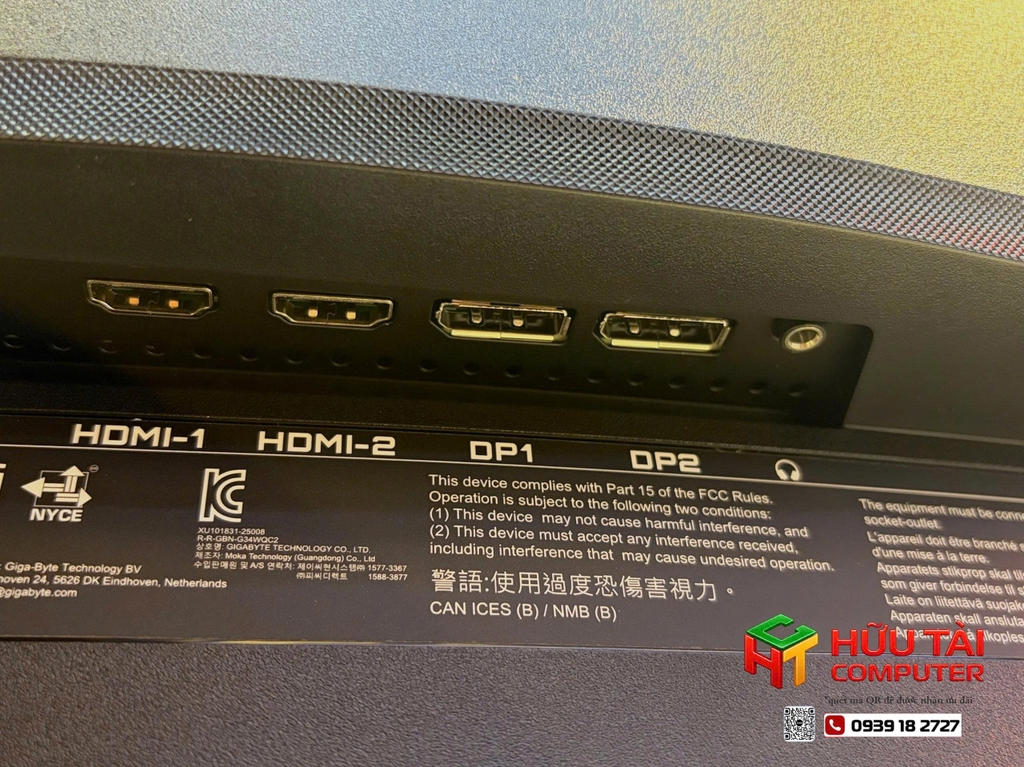 Màn hình Gigabyte G34WQC2 34 inch (WQHD (2K)/ VA/ 200Hz/ 1 ms)