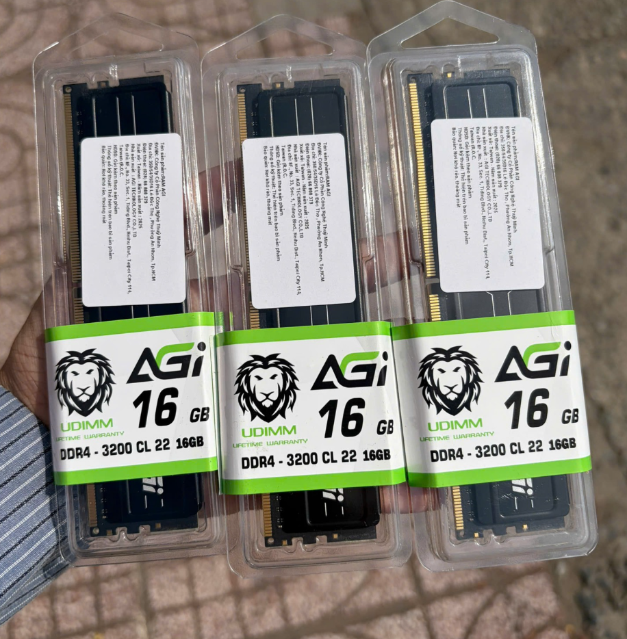 RAM AGI DDR4 16G/3200 UD138 TẢN NHIỆT THÉP (AGI320A16UD138-ST)