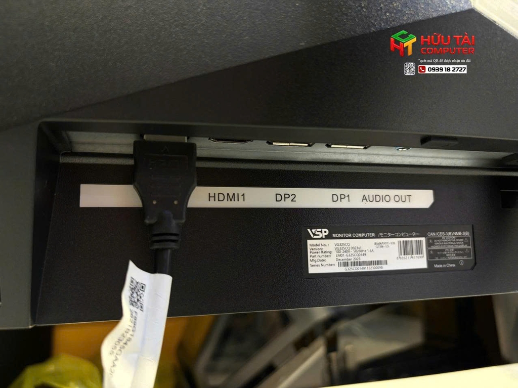 Màn hình Cong VSP VG325CQ 31.5 inch 2K VA 165Hz 1ms