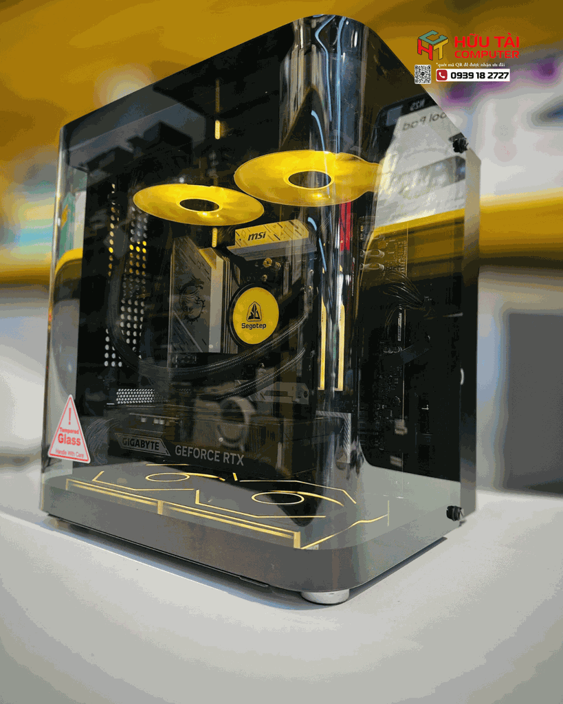 FULL  PC  HTC JONSBO TK-1 RTX 5060Ti V2 (B650M WIFI, RYZEN 7 7800X3D, RTX 5060 Ti, 32GB/60000 DDR5, 1TB NVME, 850W)