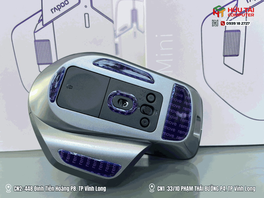 Chuột Rapoo MT760 Mini Không Dây Đen