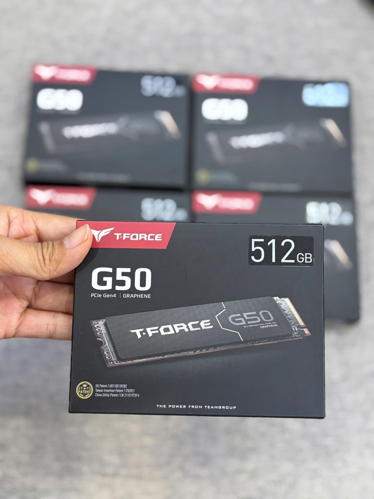 Ổ cứng SSD TeamGroup G50 512GB M.2 PCIe Gen4 x4 (Đọc 5000MB/s - Ghi 2500MB/