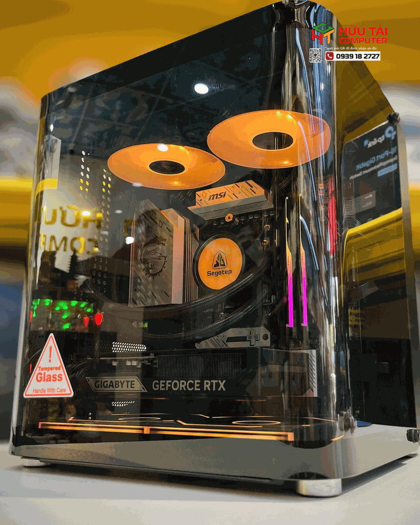 FULL  PC  HTC JONSBO TK-1 RTX 5060Ti V2 (B650M WIFI, RYZEN 7 7800X3D, RTX 5060 Ti, 32GB/60000 DDR5, 1TB NVME, 850W)