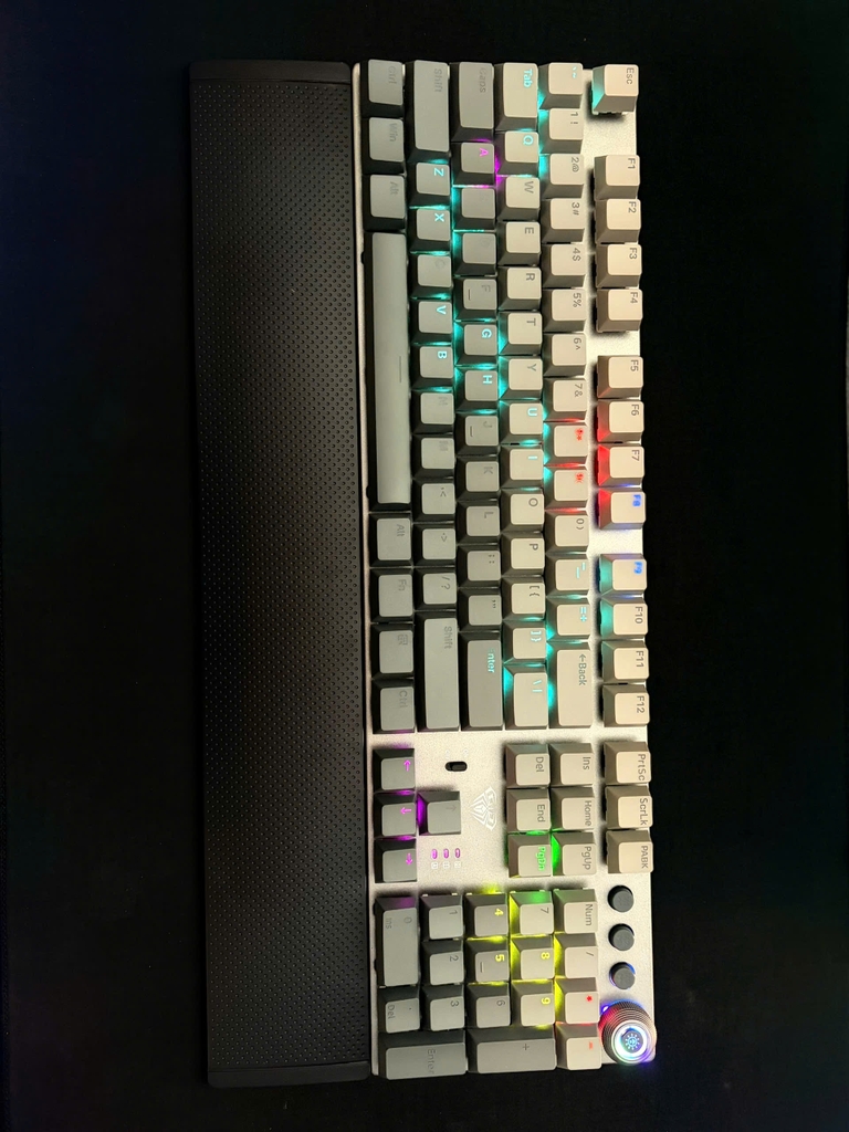 Bàn phím cơ Aula 3 MODE F2088AIR xám đen gradient Red Switch