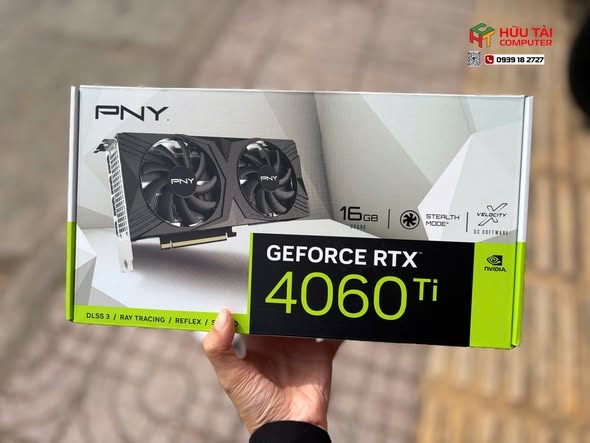 Card màn hình PNY GeForce RTX 4060 Ti 16GB XLR8 Gaming VERTO Dual Fan