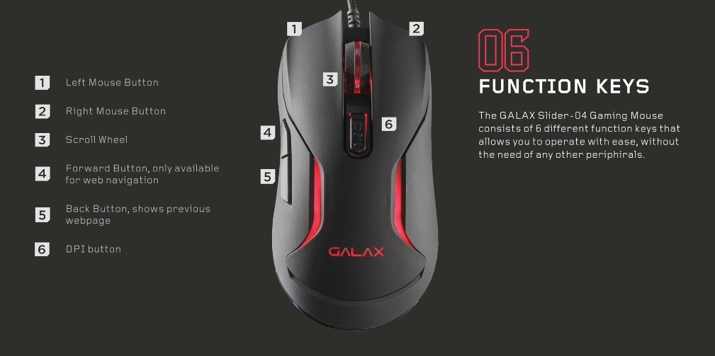 Chuột Gaming Galax SLIDER-04 RGB