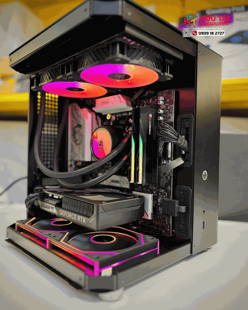 FULL  PC  HTC JONSBO TK-1 RTX 5060Ti V2 (B650M WIFI, RYZEN 7 7800X3D, RTX 5060 Ti, 32GB/60000 DDR5, 1TB NVME, 850W)