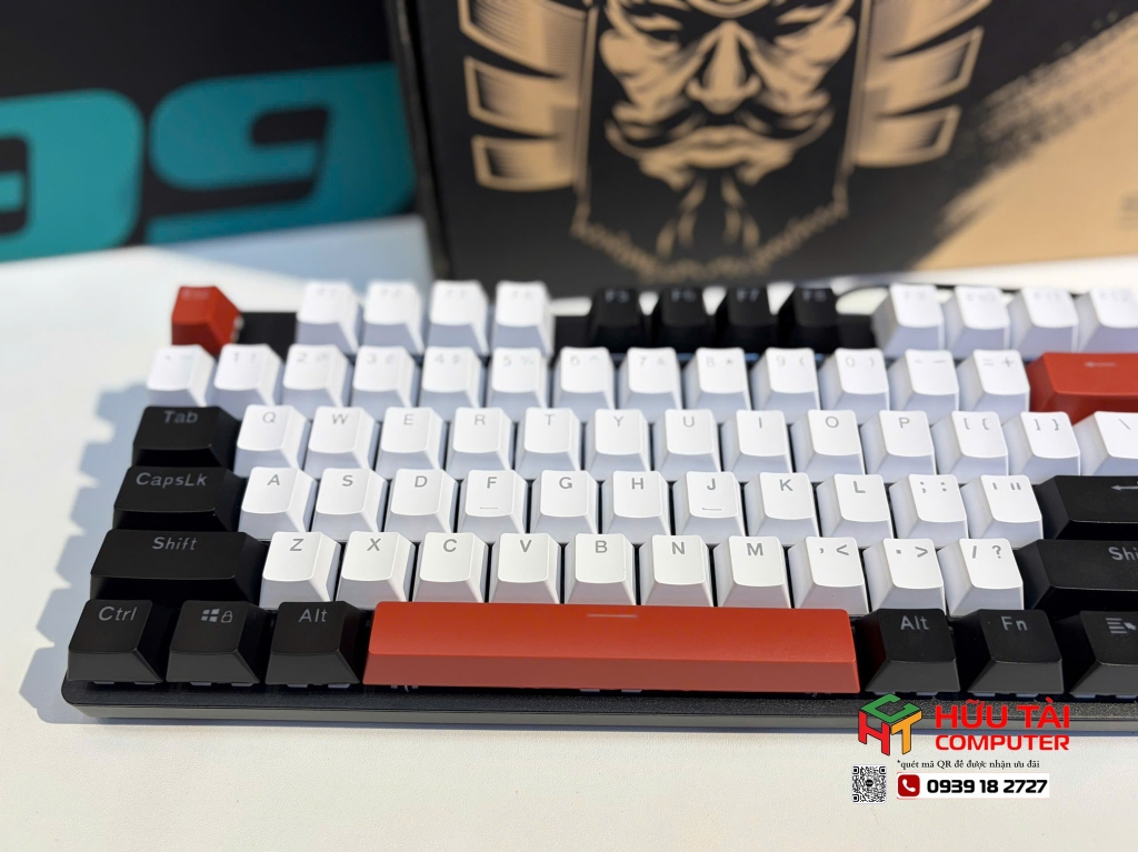 Bàn phím cơ AULA S500 GAMING CÓ DÂY (Phiên bản Đen + trắng + đỏ/ Blue switch) (4531)