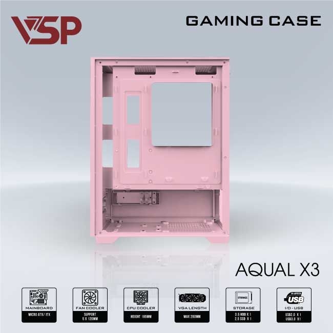 CASE VSP AQUAL X3 HỒNG