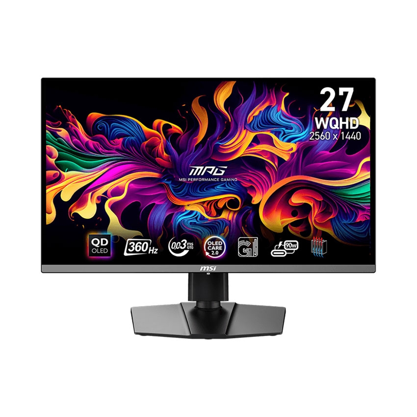 Hình ảnh chụp sản phẩm Video sản phẩm Thông số kỹ thuật Màn hình MSI MPG 271QRX QD-OLED (26.5 inch/WQHD/QD-OLED/360Hz/0.03ms)