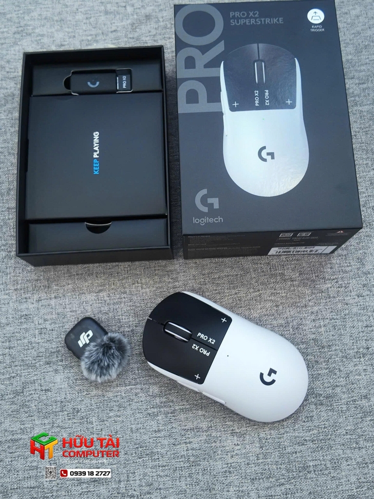 Chuột gaming không dây Logitech Pro X2 Superstrike Lightspeed
