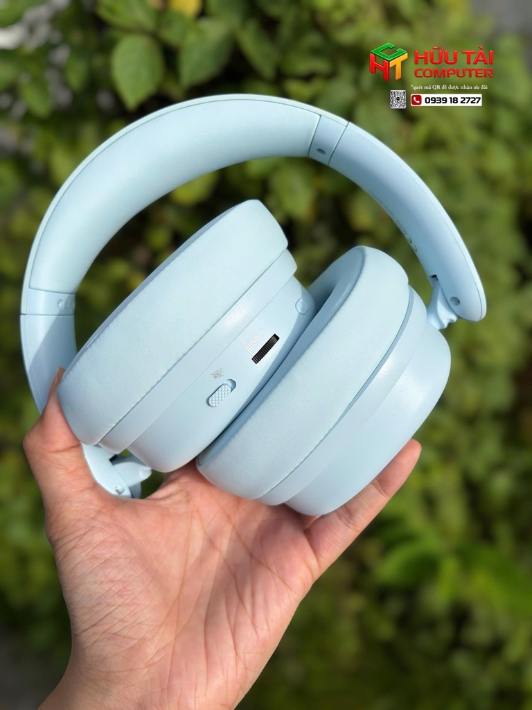 Tai Nghe Gaming Không Dây AULA G7 Pro Blue (Âm Thanh Vòm 7.1, Mic Chống Ồn AI, Đèn RGB)