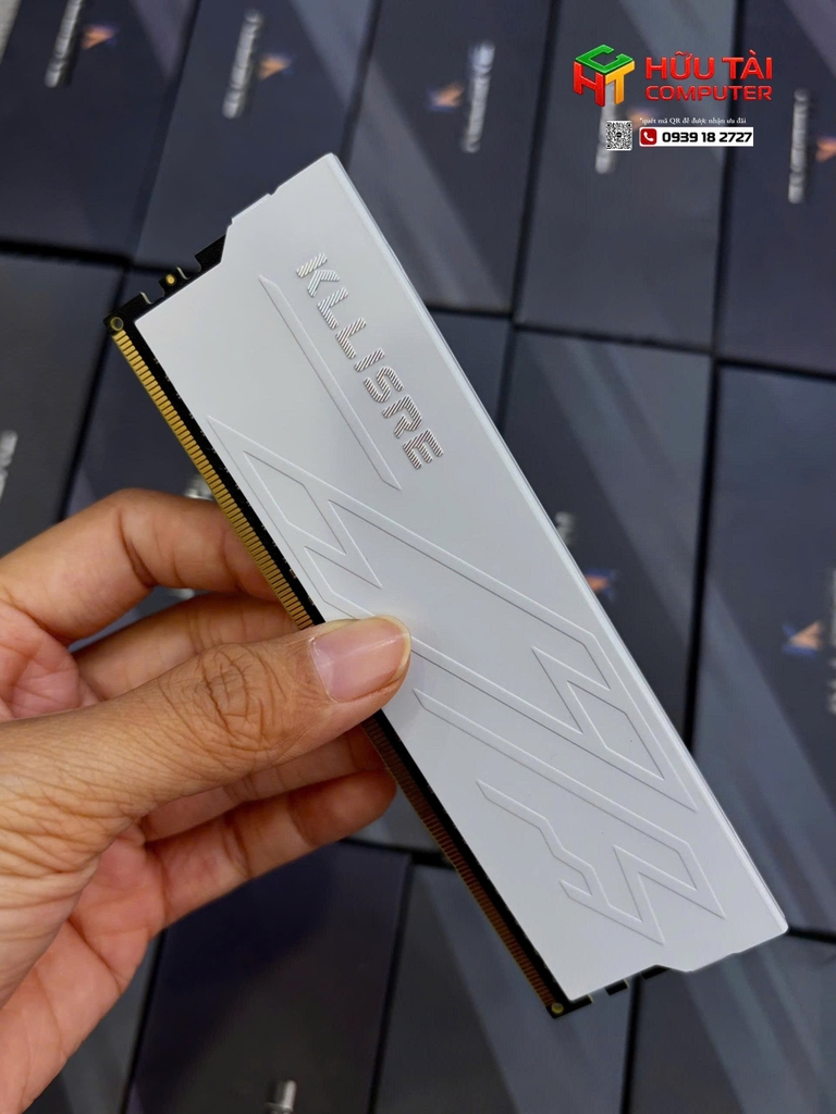 RAM KLLISRE 16G DDR4 3200MHZ TẢN NHIỆT THÉP MÀU TRẮNG