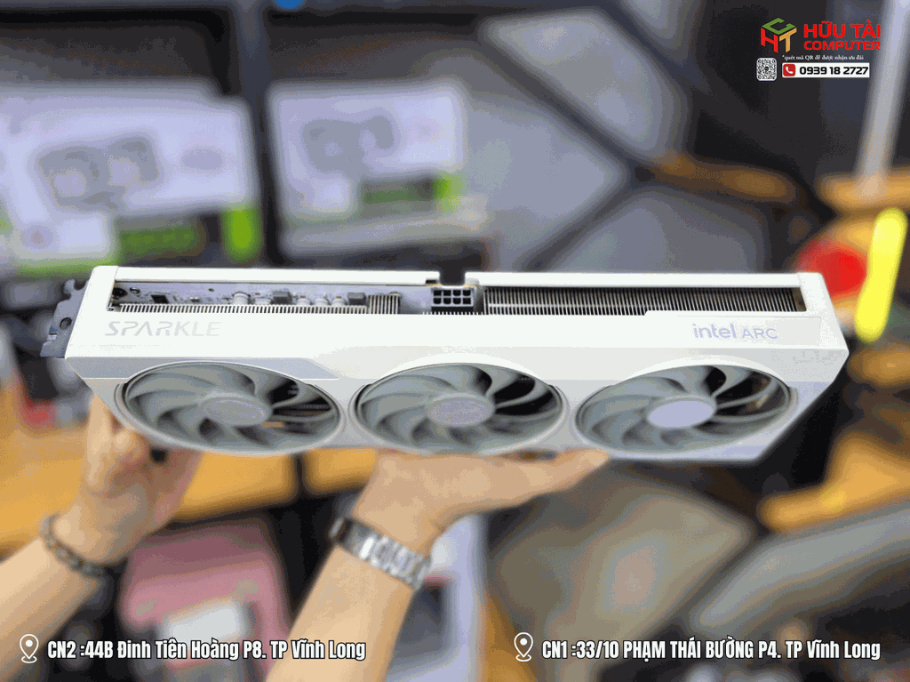 Card màn hình SPARKLE Intel® B580 White OC – 12GB GDDR6