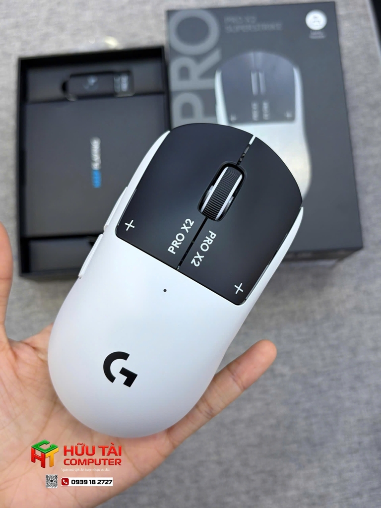 Chuột gaming không dây Logitech Pro X2 Superstrike Lightspeed