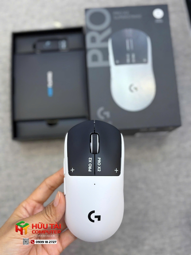 Chuột gaming không dây Logitech Pro X2 Superstrike Lightspeed