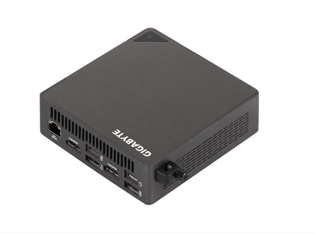 GIGABYTE BRIX (GB-BRU5-225H) Ultra5 225H/2xD5-6400 /2xNVMe/2xHDMI/1xUSB4/WF7/BT/1xLAN/VESA/nOS/ĐEN