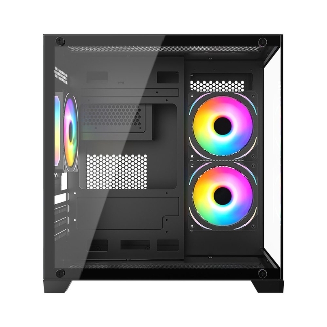 Case máy tính Jetek CSGO2 D.VA2 Trắng | Đen