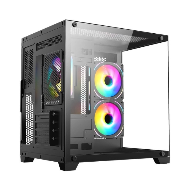 Case máy tính Jetek CSGO2 D.VA2 Trắng | Đen