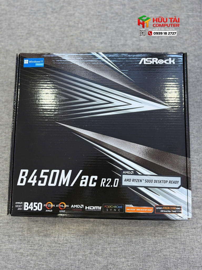 MAINBOARD ASROCK B450M/AC wifi, DDR4