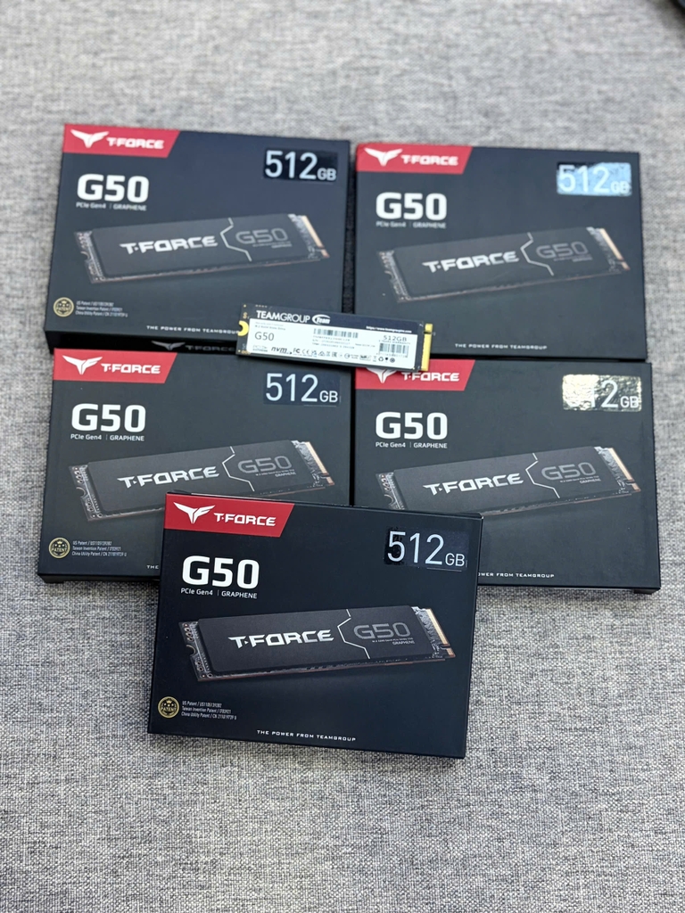 Ổ cứng SSD TeamGroup G50 512GB M.2 PCIe Gen4 x4 (Đọc 5000MB/s - Ghi 2500MB/
