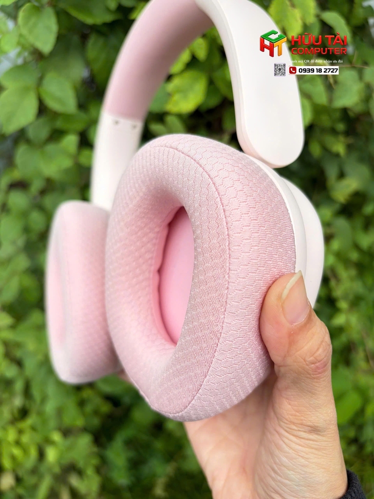 Tai Nghe Gaming Không Dây AULA G7 Pro PINK(Âm Thanh Vòm 7.1, Mic Chống Ồn AI, Đèn RGB)