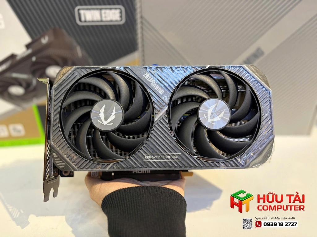 Card màn hình NVIDIA GeForce RTX 5060 Ti ZOTAC Twin Edge | 16GB GDDR7, 4608 CUDA, 600W