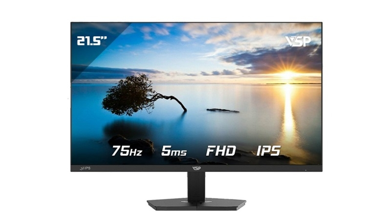 Màn Hình VSP V2203H (21.5 inch/FHD/VA/75Hz/5ms/230nits/HDMI+VGA/Phẳng)