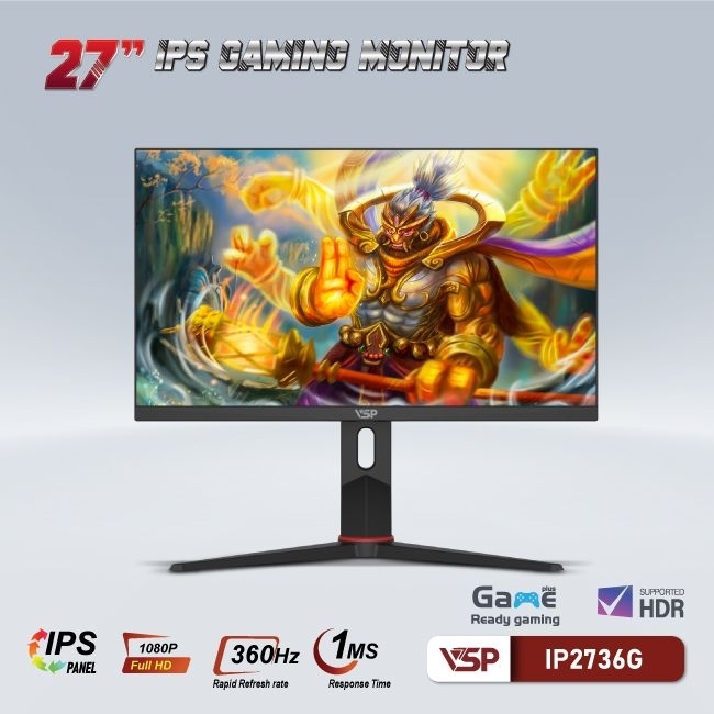 Màn hình VSP IP2736G 27 inch IPS FullHD 360Hz 1ms Đen