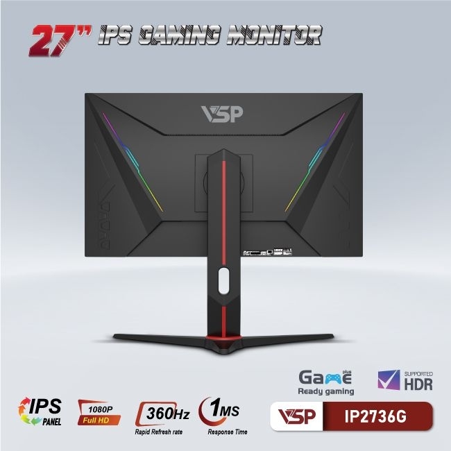 Màn hình VSP IP2736G 27 inch IPS FullHD 360Hz 1ms Đen