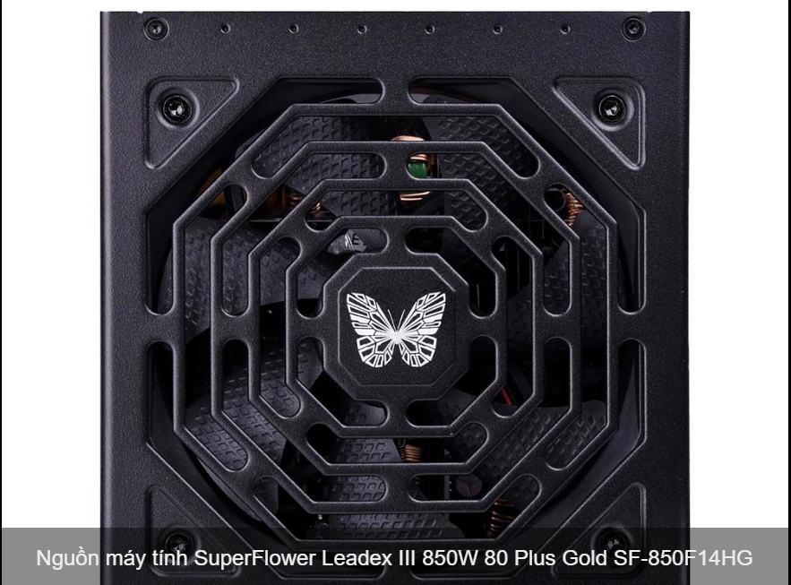 Nguồn Super Flower Leadex III Gold 850W Black (80 Plus Gold/ Full Modular/ PCIe 5.0)