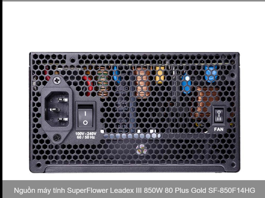 Nguồn Super Flower Leadex III Gold 850W Black (80 Plus Gold/ Full Modular/ PCIe 5.0)