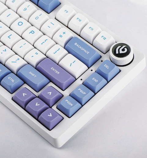 LEOBOG Hi75 BÀN PHÍM CƠ GAMING CÓ DÂY (Phiên bản Xanh dương + trắng + tím/ Milky white and purple/ Grey wood V3 switch)