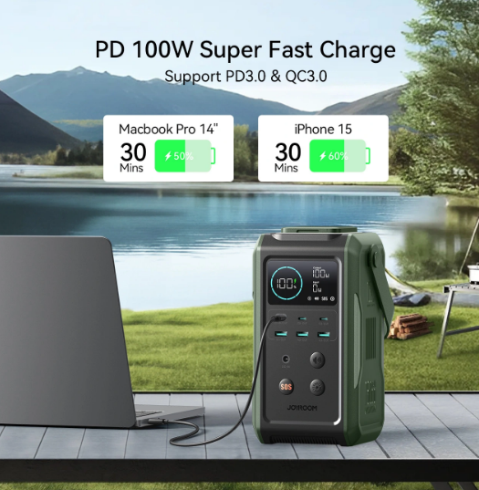 Trạm sạc dự phòng di động Joyroom PBF10 dung lượng 75000mAh sạc nhanh 100W tích hợp đèn
