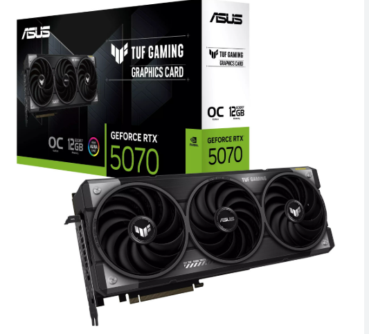 VGA ASUS TUF Gaming GeForce RTX 5070 12GB GDDR7 OC
