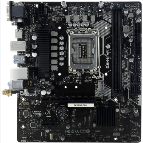 Mainboard Biostar Z690MX2-E D4 WiFi Socket | Có Socket WiFi