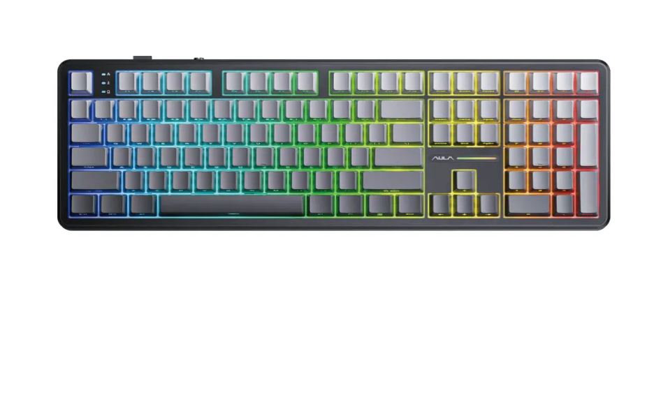 BÀN PHÍM CƠ AULA F108 3 mode pro đen, Nimbus switch (1288)
