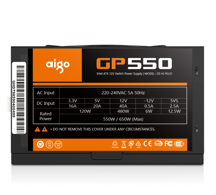NGUỒN MÁY TÍNH AIGO GP550 550W APFC