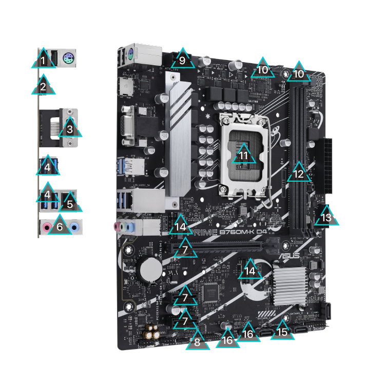 Mainboard Asus PRIME B760M-K DDR4