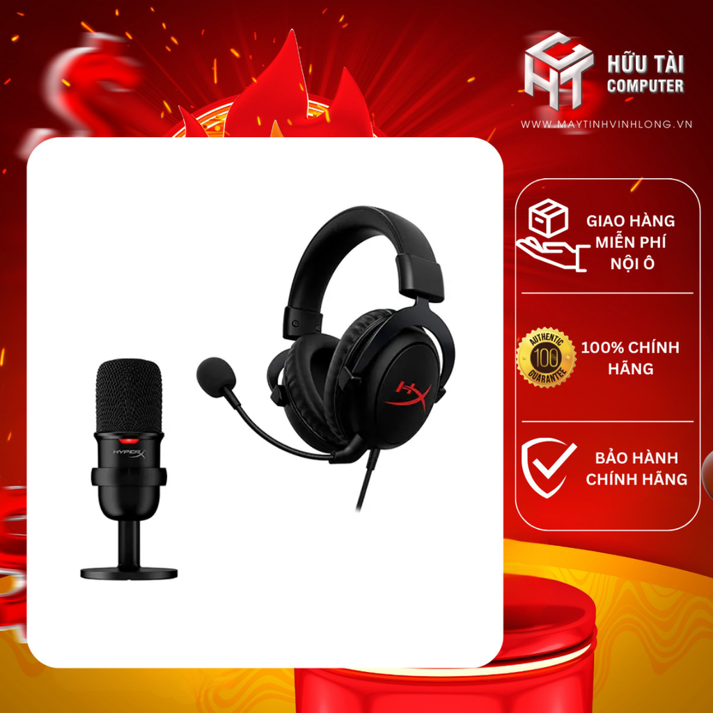 Bộ HyperX Streamer Starter Pack (Cloud Core Gaming Headset + SoloCast ...