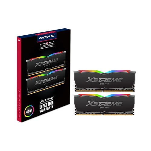 DDR4 X3treme Aura RGB 3200 C16 32GB Black OCPC (16G x 2)