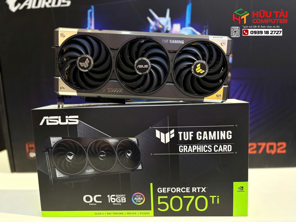 Card màn hình ASUS TUF Gaming GeForce RTX 5070 Ti 16GB GDDR7 OC Edition  (TUF-RTX5070TI-OC16G-GAMING)