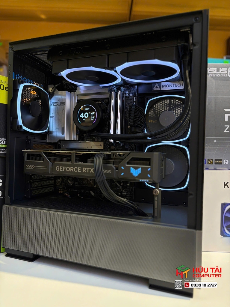 Thùng máy Montech Sky Two | Mid Tower, Kèm sẵn 4 fan RGB