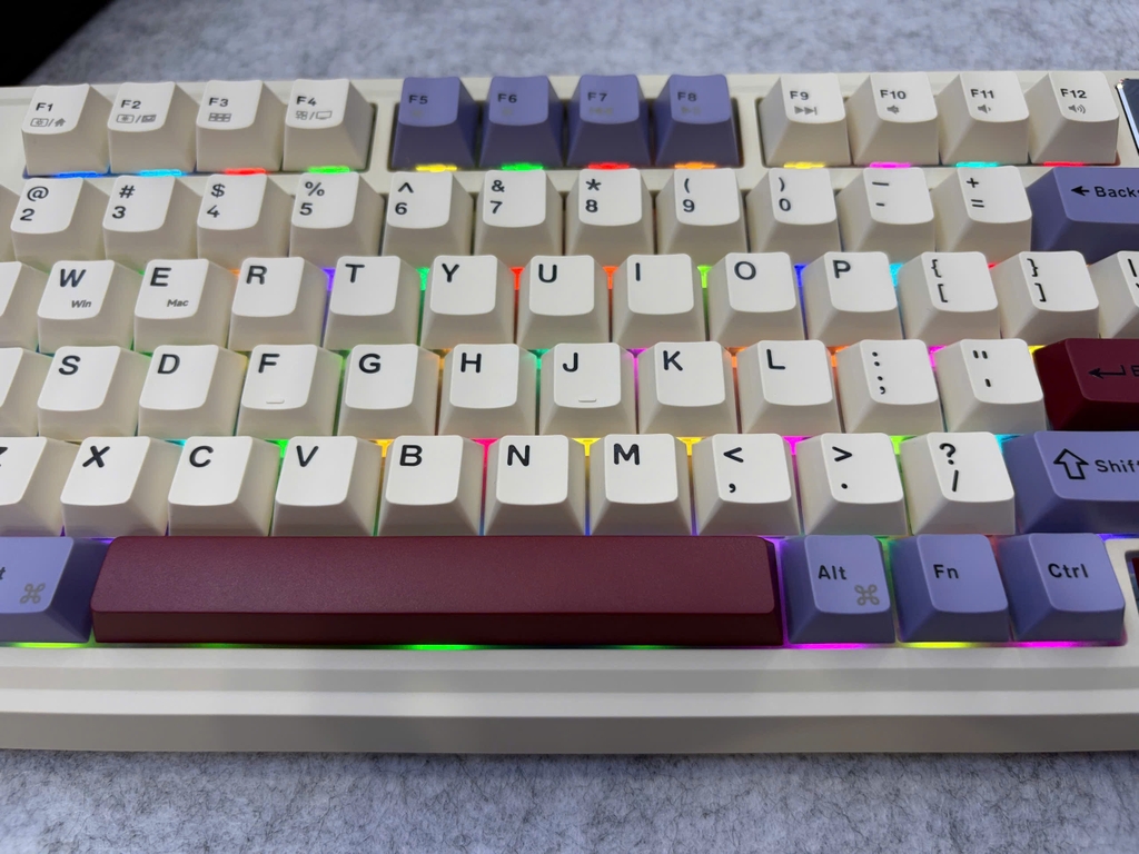 Bàn phím cơ AULA AU75 Purple Red Bean 3 Mode Star Vector Switch