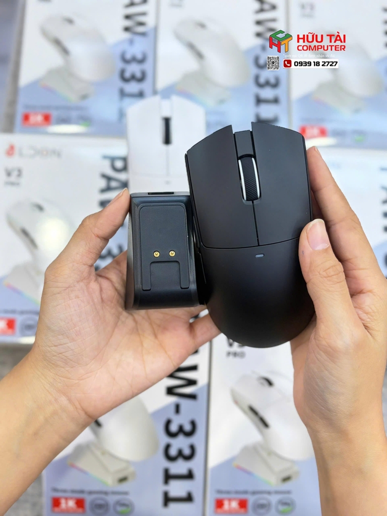 Chuột gaming Magic LDON V3 PRO 3 Mode Dock sạc
