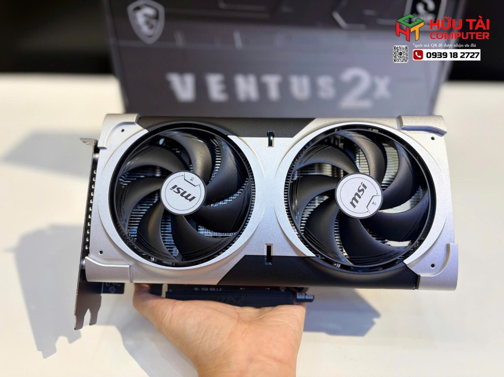 Card màn hình NVIDIA GeForce RTX 5060 Ti MSI VENTUS 2X PLUS | 8GB GDDR7, 4608 CUDA, 600W