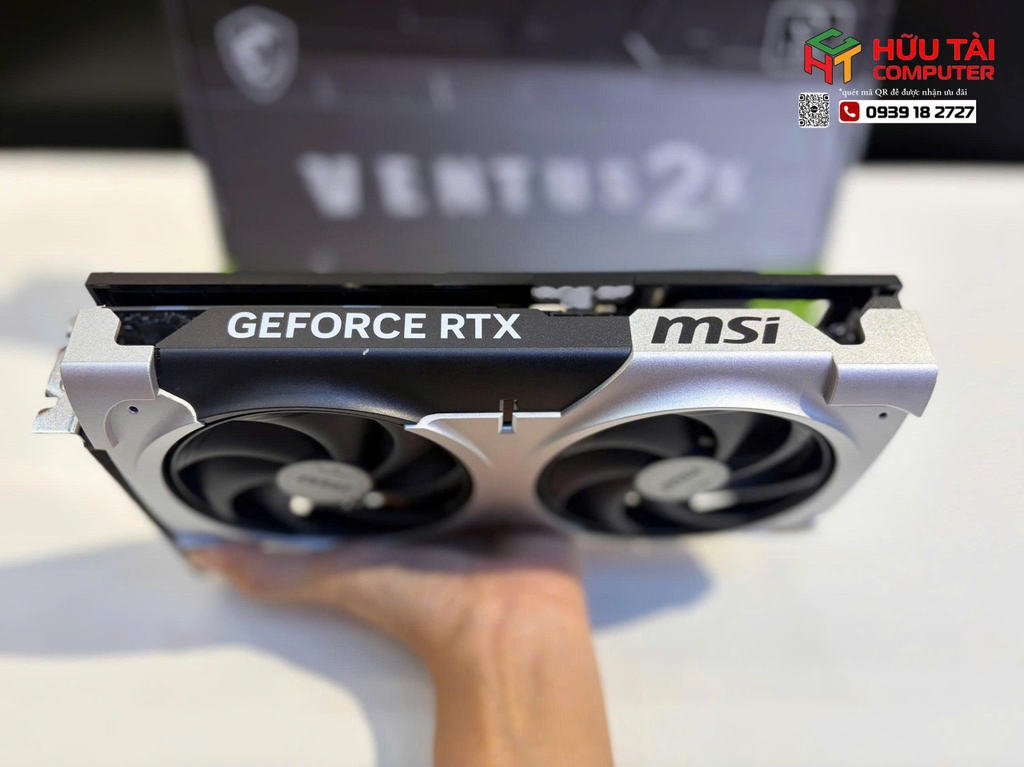 Card màn hình NVIDIA GeForce RTX 5060 Ti MSI VENTUS 2X PLUS | 8GB GDDR7, 4608 CUDA, 600W